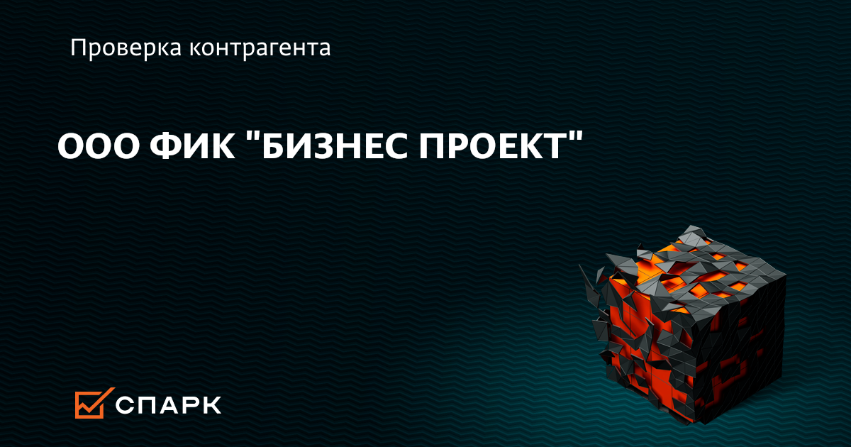 Ооо фик бизнес проект